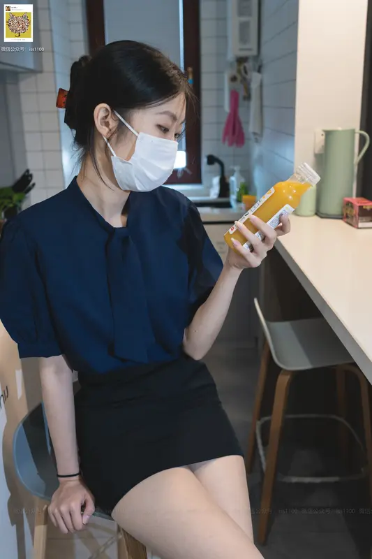 ISS系列 017 美晗 蓝色衬衫 2