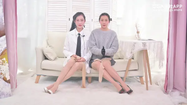 [SSA丝社] 评测 NO.142 君君&雪儿 双人开箱中国品牌绫岚和珞樱的油亮丝袜评测（下） 9